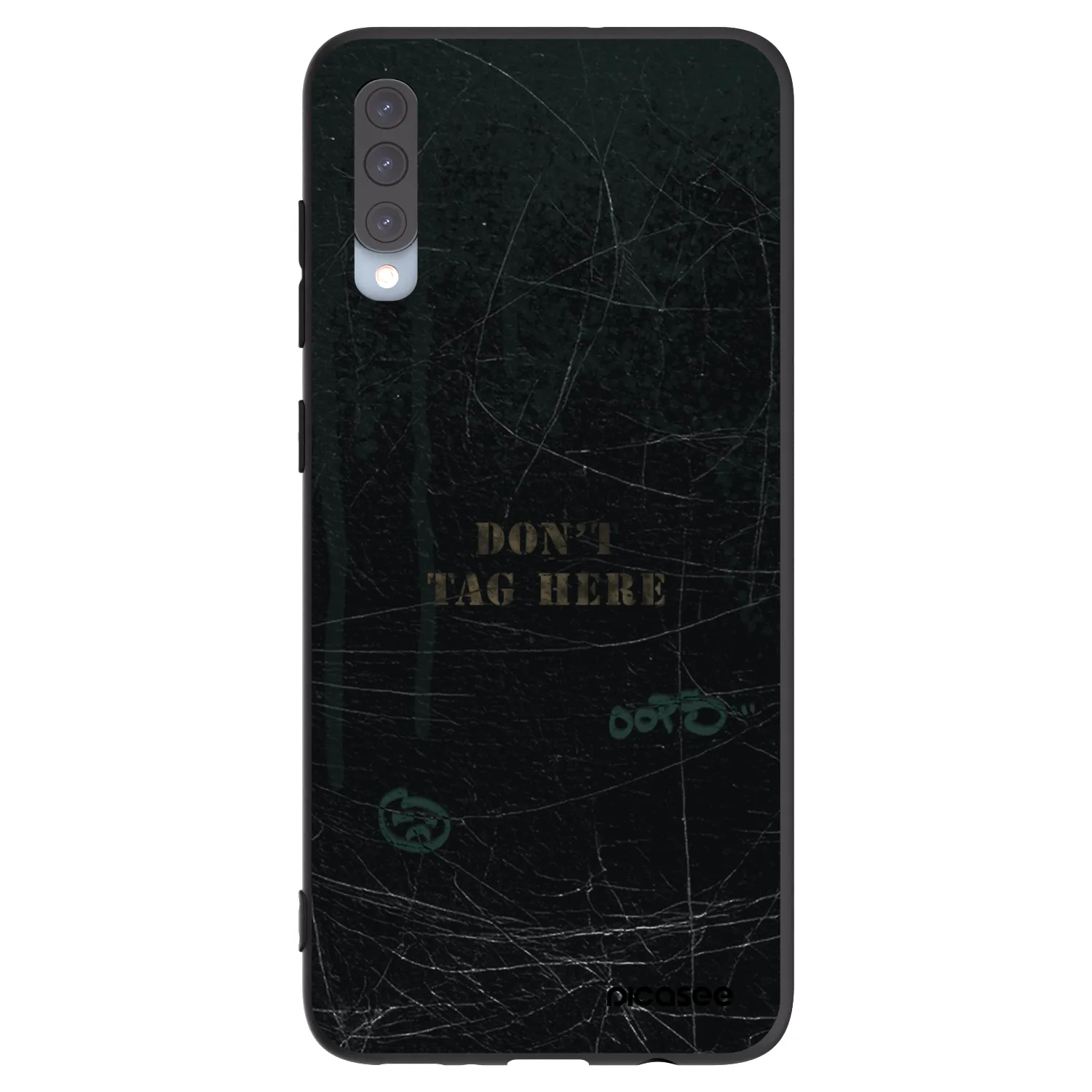 Picasee silikonowe czarne etui na Samsung Galaxy A70 A705F - DON´T TAG