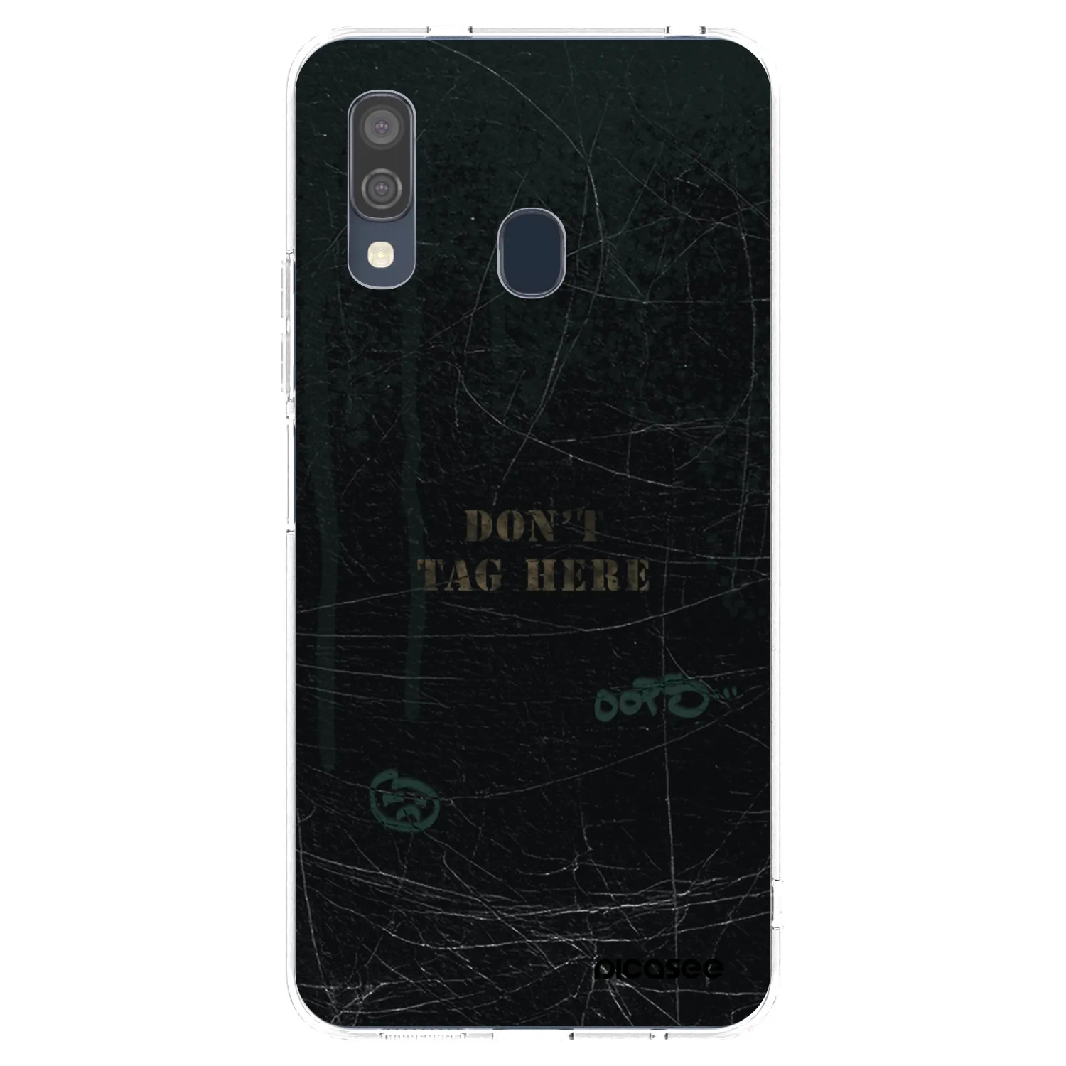 Picasee silikonowe przeźroczyste etui na Samsung Galaxy A40 A405F - DON´T TAG