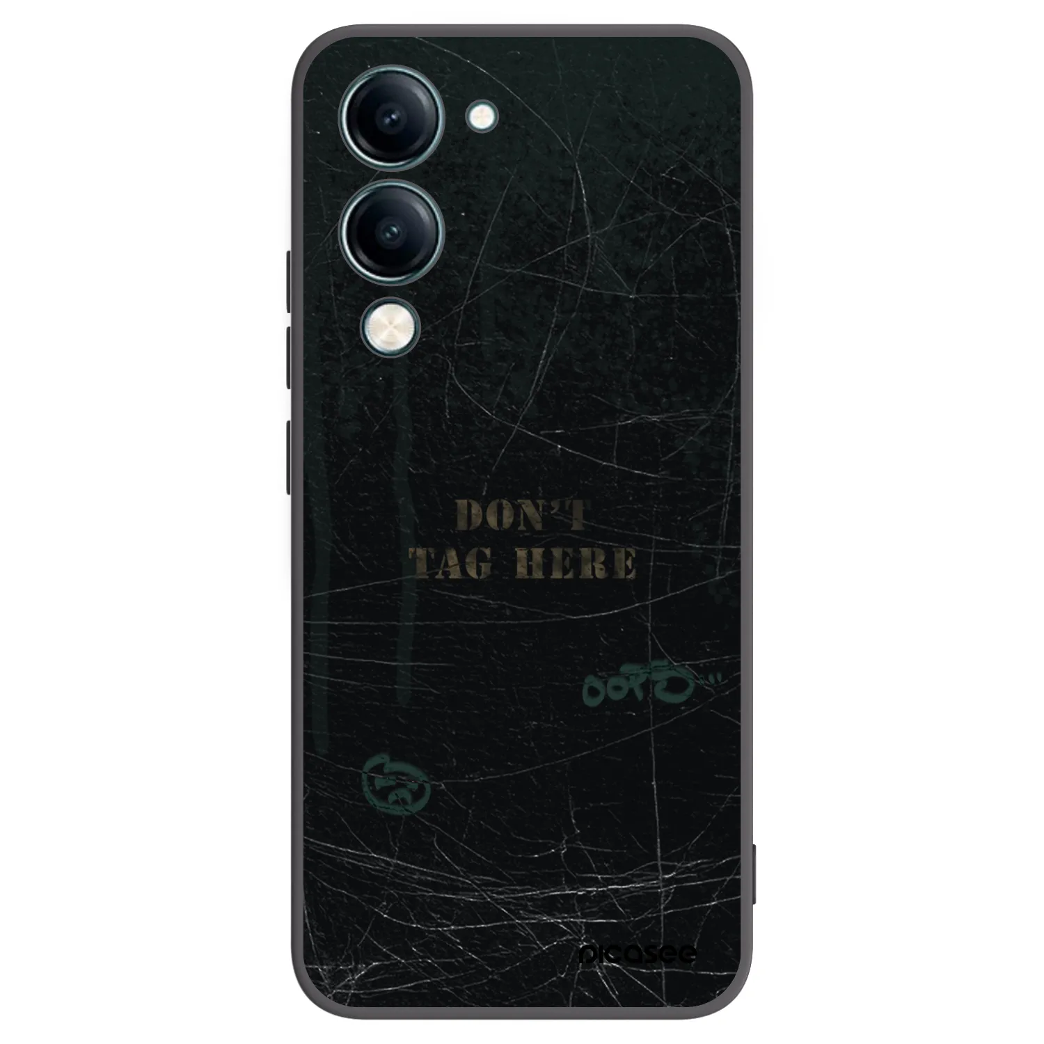 Picasee silikonowe czarne etui na Vivo Y29s 5G - DON´T TAG