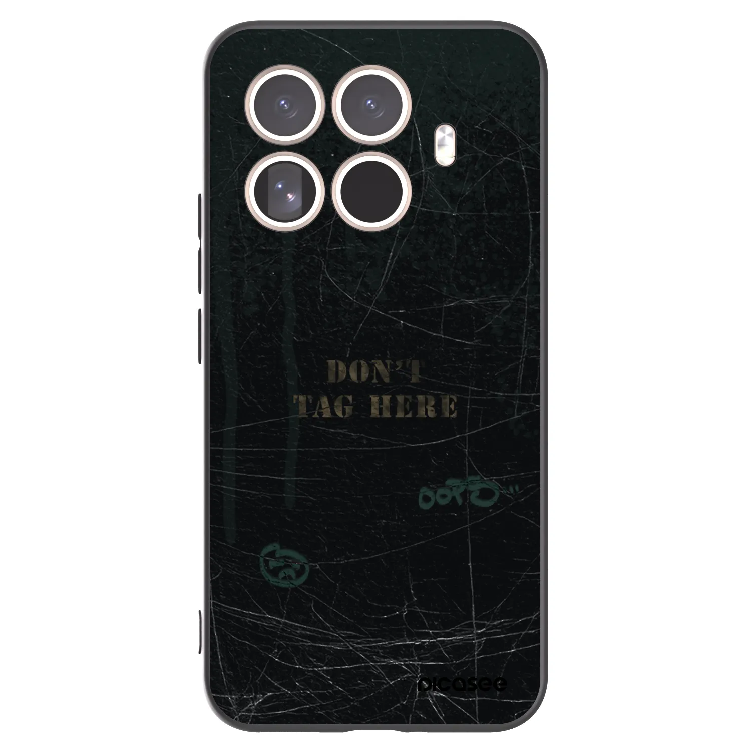 Picasee silikonowe czarne etui na Xiaomi 15T Pro - DON´T TAG