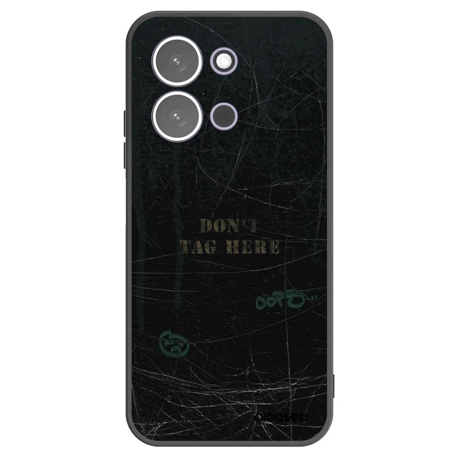 Picasee silikonowe czarne etui na Xiaomi Redmi 15C 5G - DON´T TAG