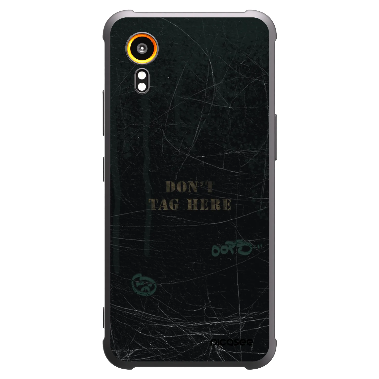 Picasee silikonowe czarne etui na Samsung Galaxy Xcover 7 - DON´T TAG