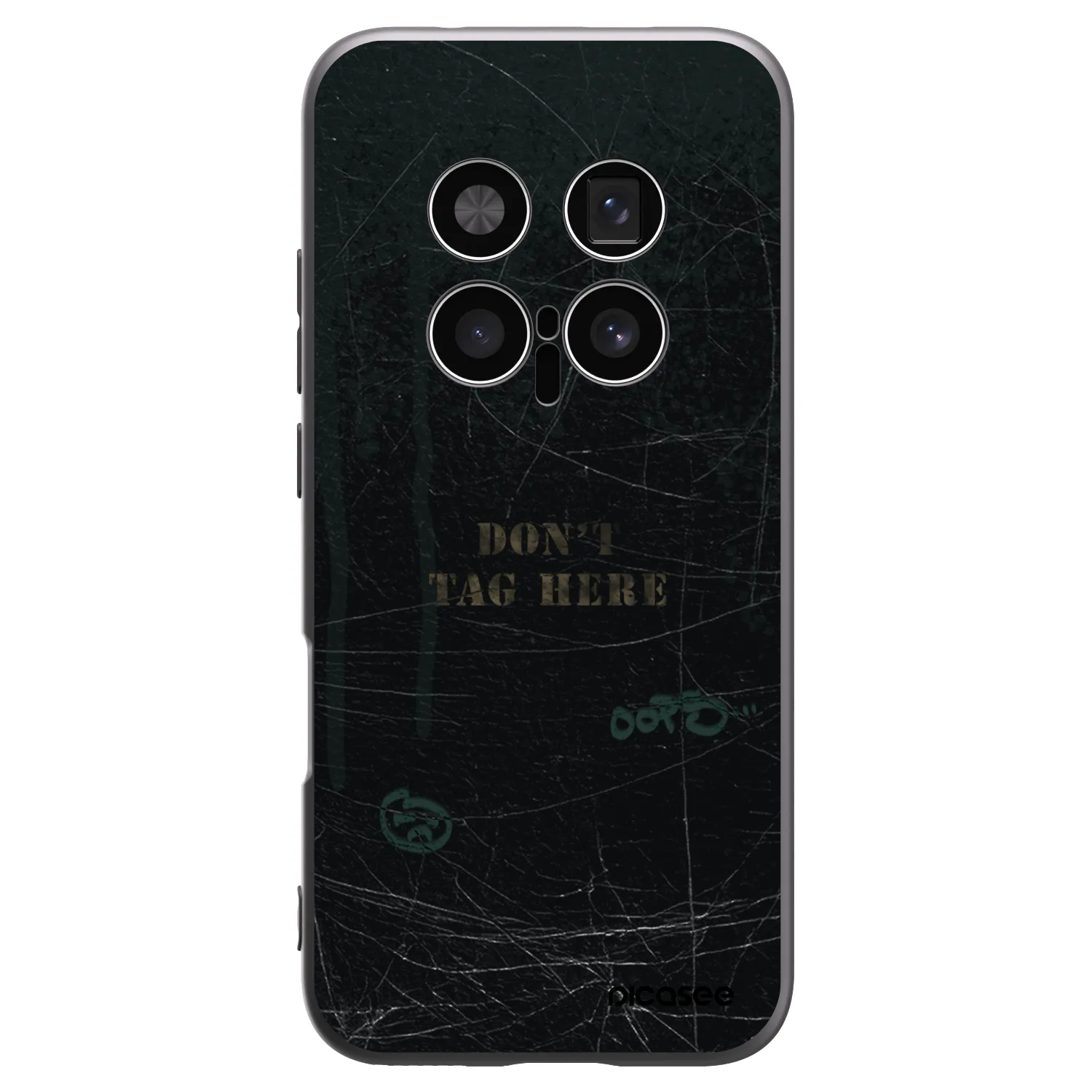 Picasee silikonowe czarne etui na Honor Magic8 Pro 5G - DON´T TAG