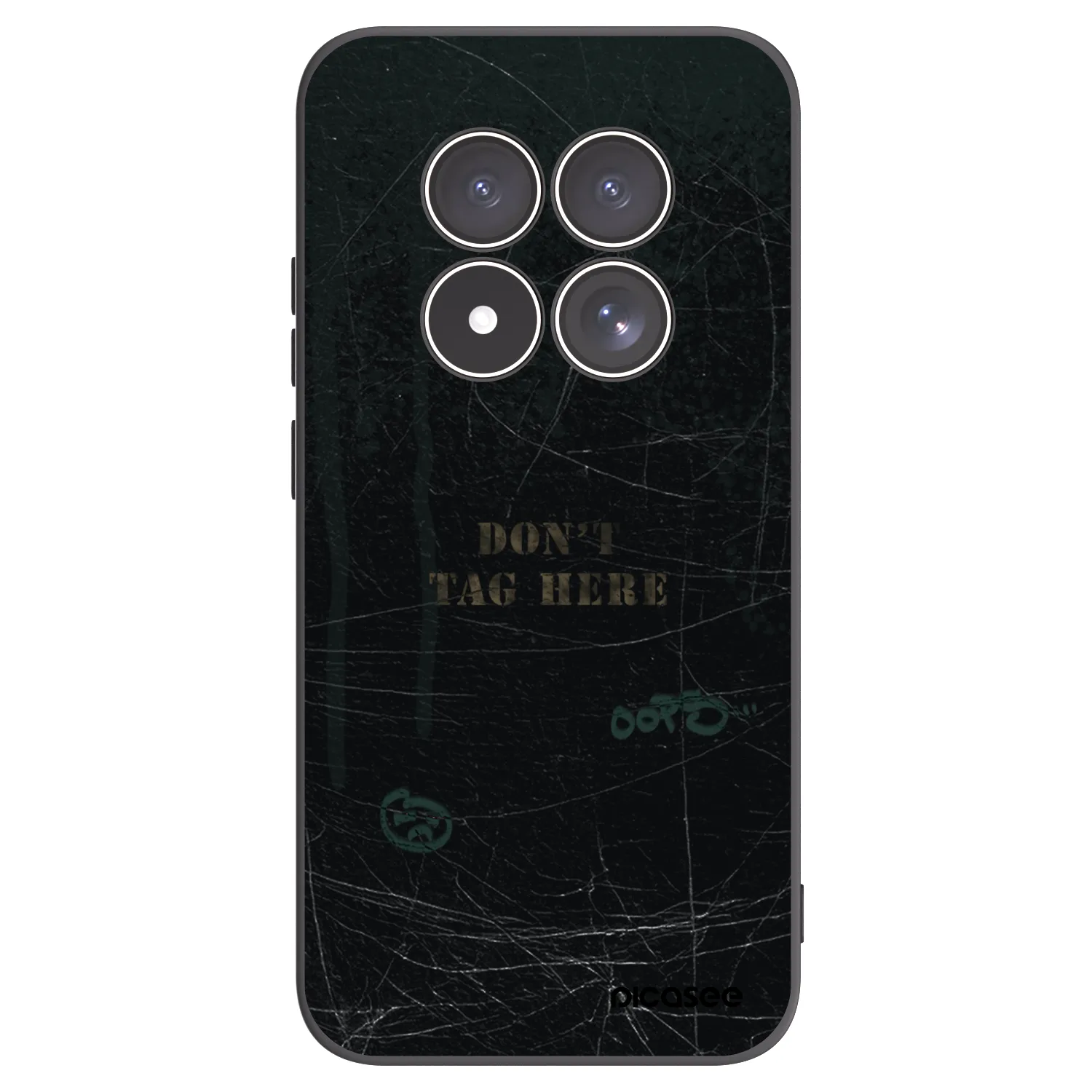 Picasee silikonowe czarne etui na Xiaomi Redmi Note 15 Pro 5G - DON´T TAG