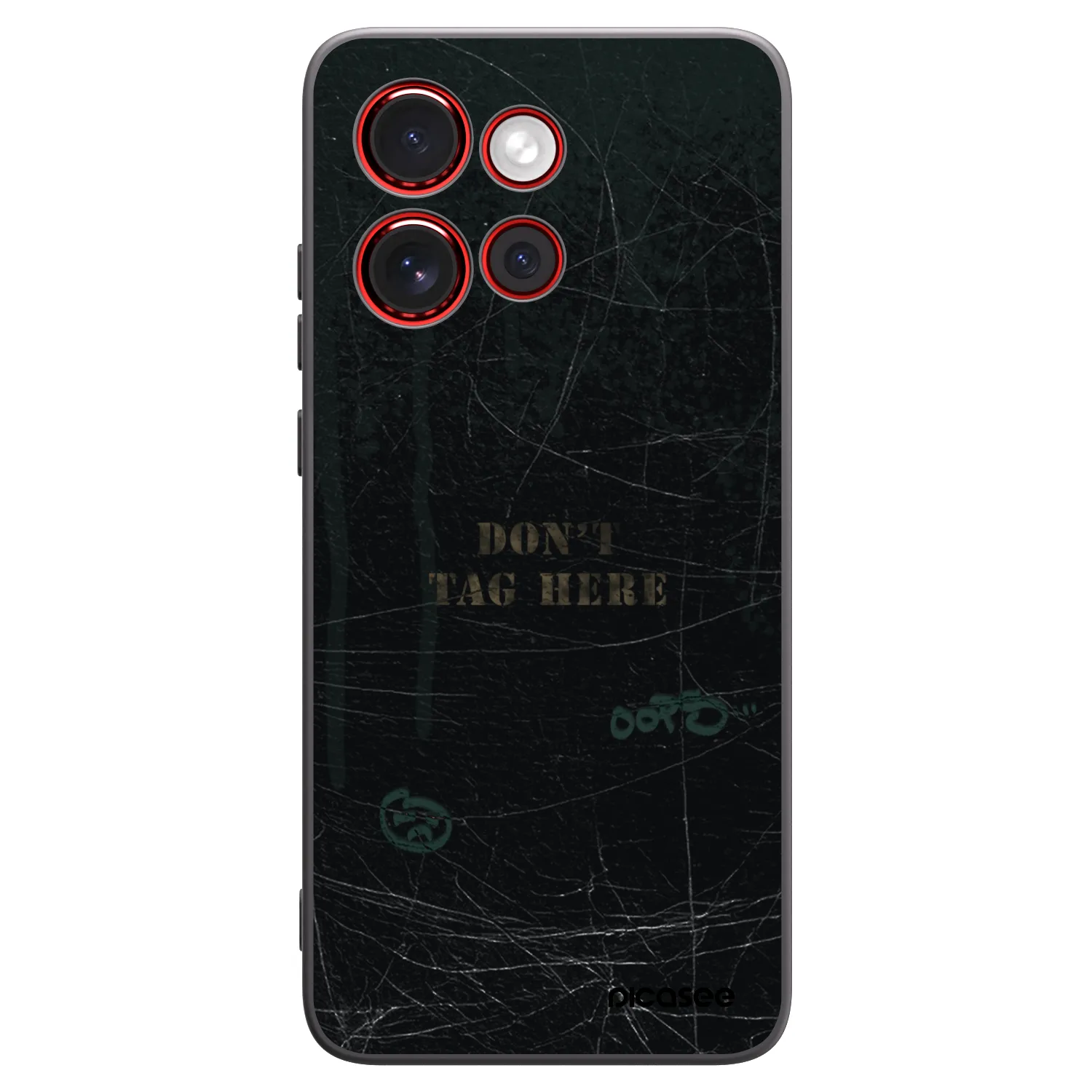 Picasee silikonowe czarne etui na Motorola Edge 60 Neo 5G - DON´T TAG