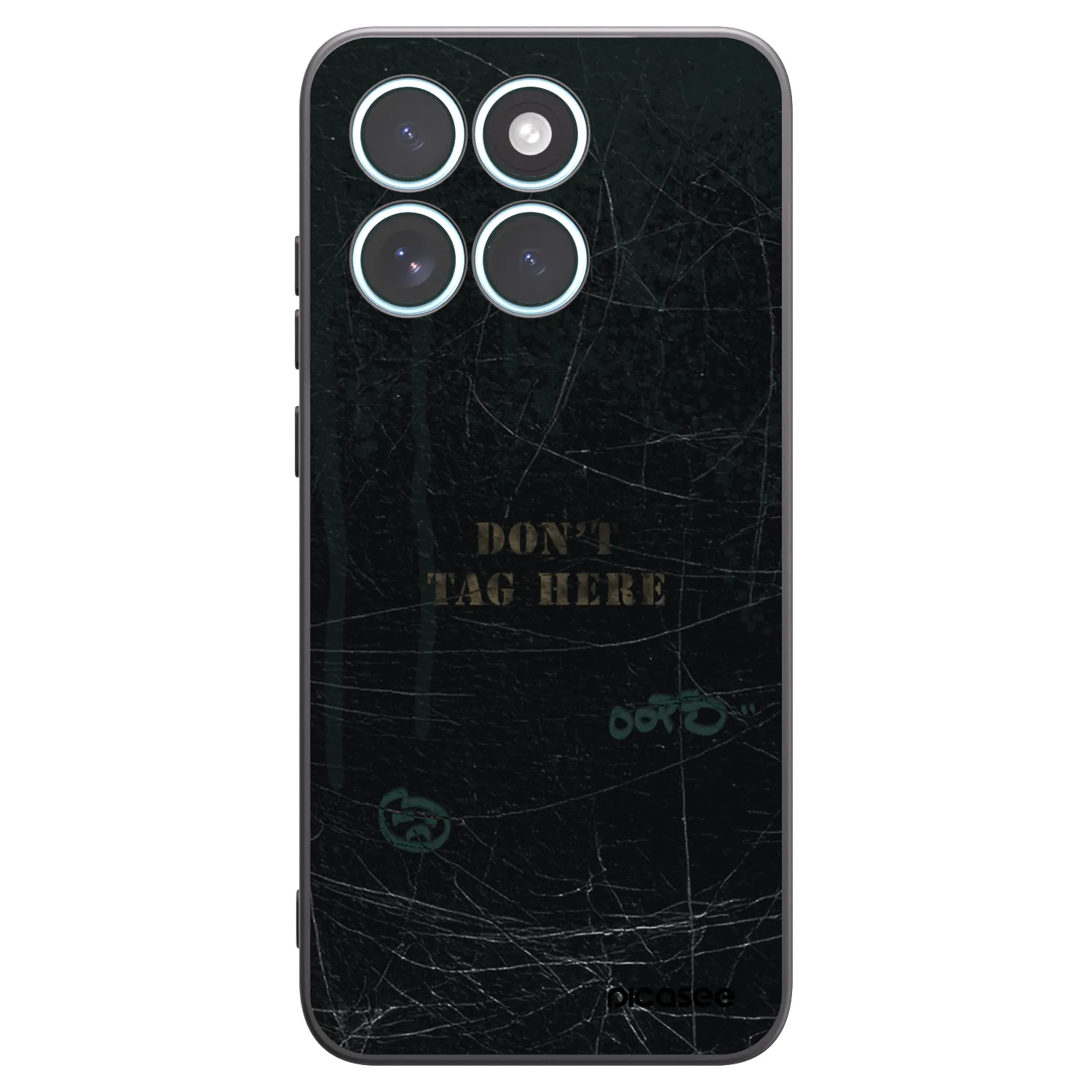 Picasee silikonowe czarne etui na Motorola Edge 70 Fusion - DON´T TAG