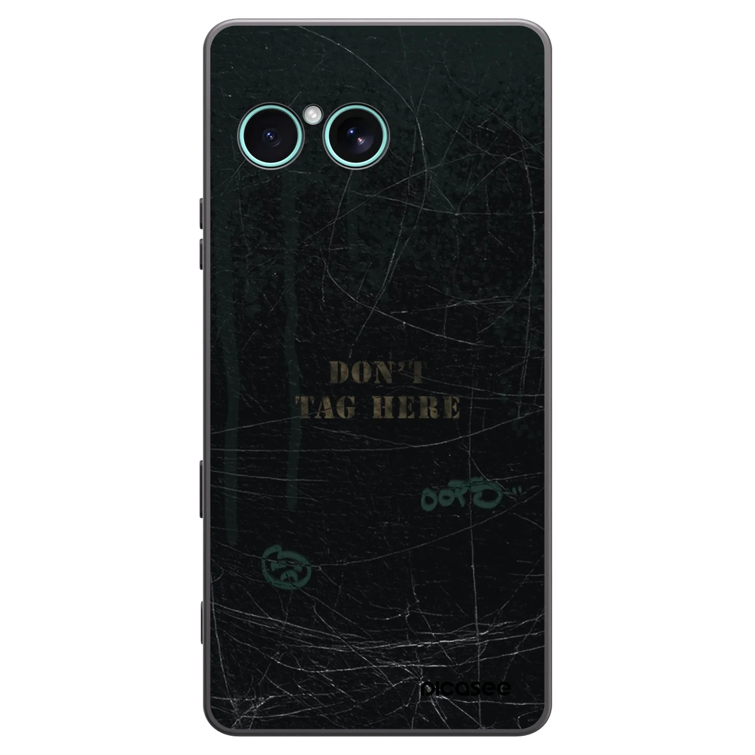 Picasee silikonowe czarne etui na Sony Xperia 10 VII - DON´T TAG