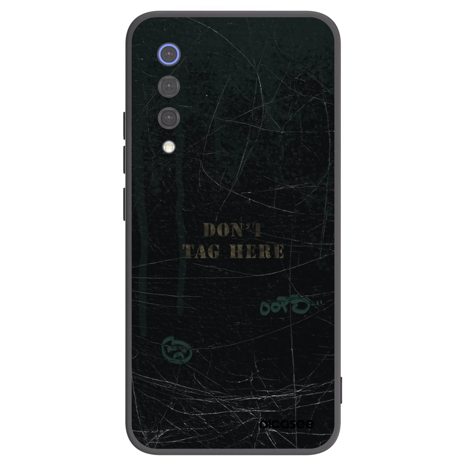 Picasee silikonowe czarne etui na Xiaomi Mi 9 SE - DON´T TAG