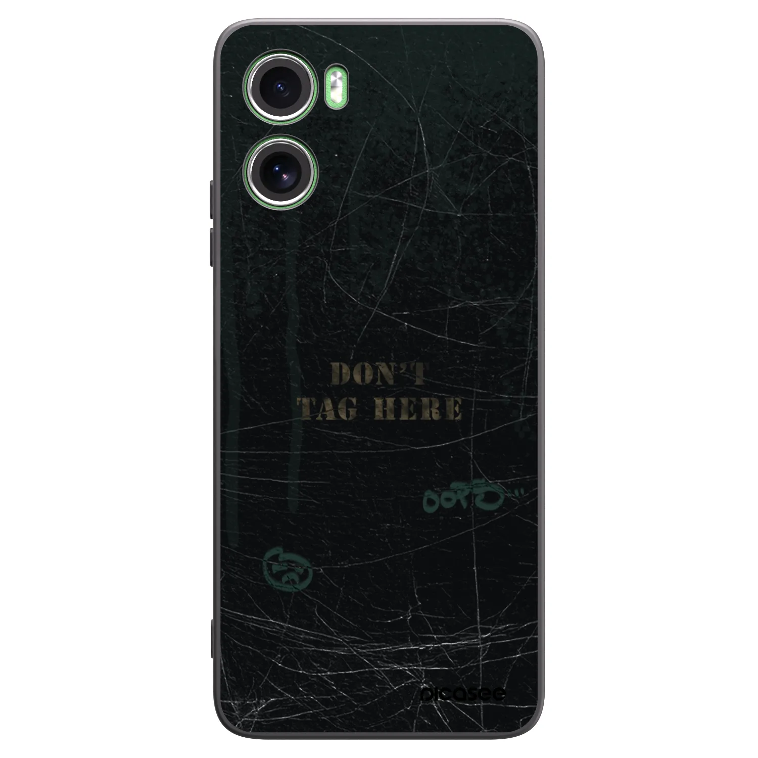 Picasee silikonowe czarne etui na Motorola Moto G06 - DON´T TAG