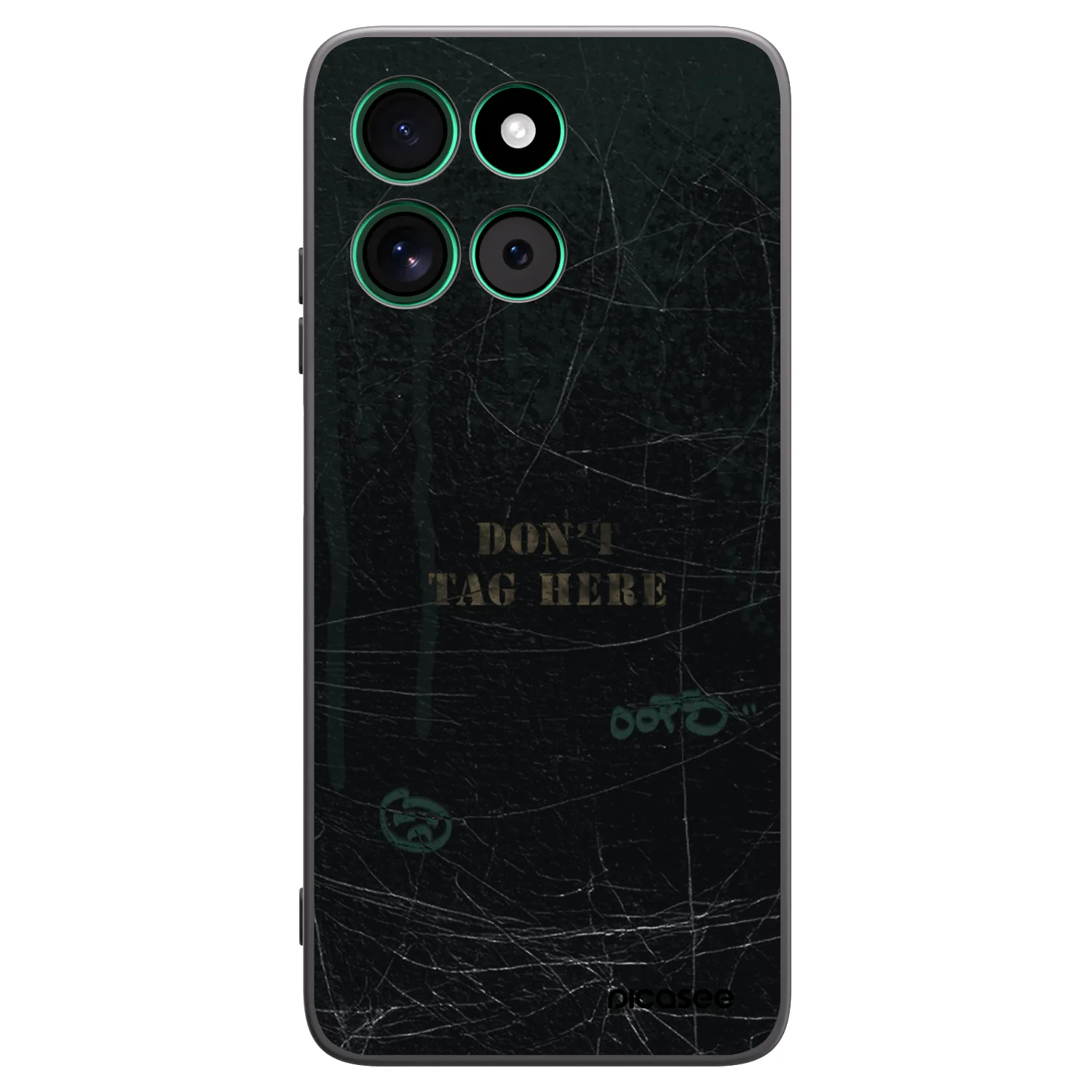 Picasee silikonowe czarne etui na Motorola Moto G57 Power - DON´T TAG