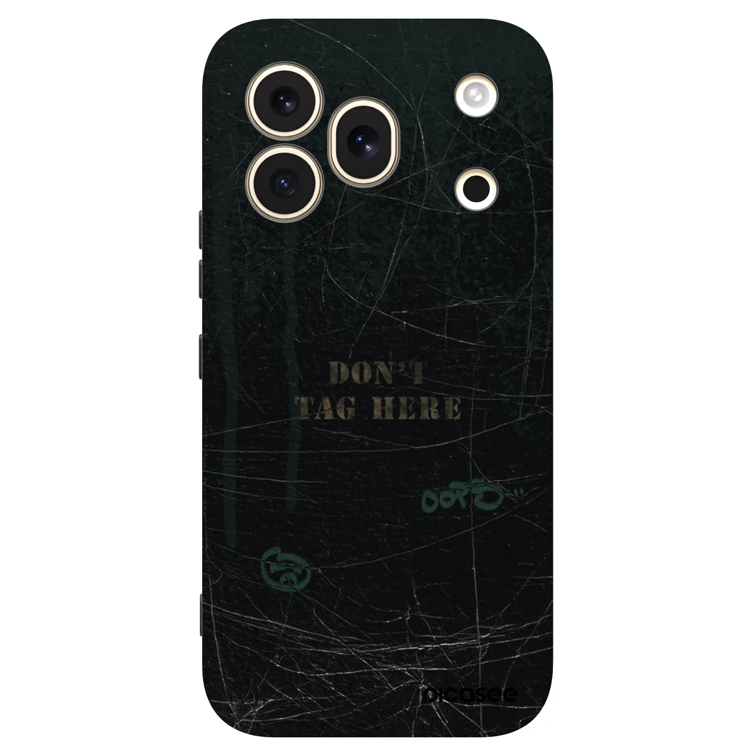 Picasee silikonowe czarne etui na Honor 600 Pro - DON´T TAG