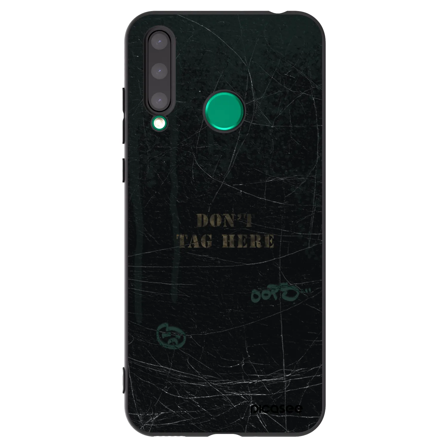 Picasee silikonowe czarne etui na Honor 20 Lite - DON´T TAG