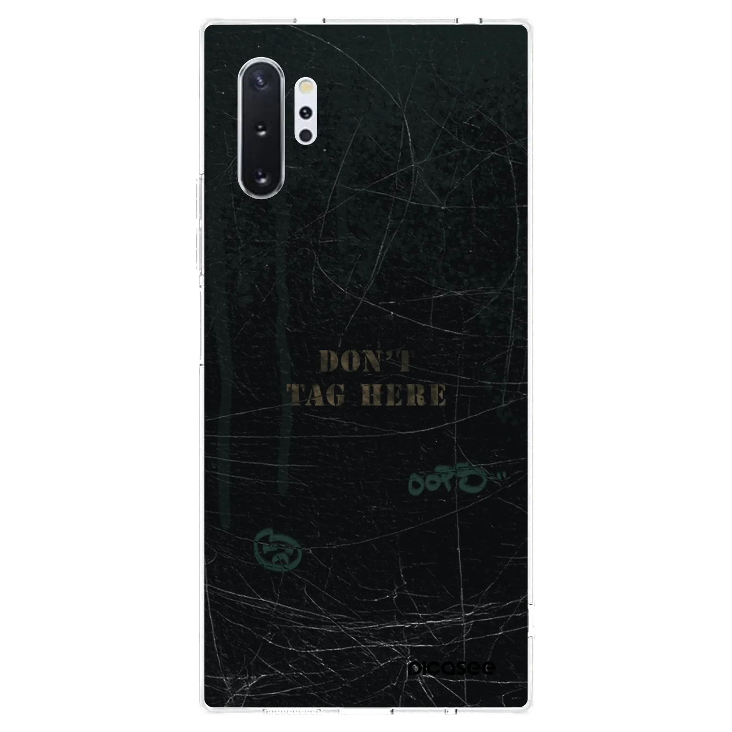 Picasee silikonowe przeźroczyste etui na Samsung Galaxy Note 10+ N975F - DON´T TAG
