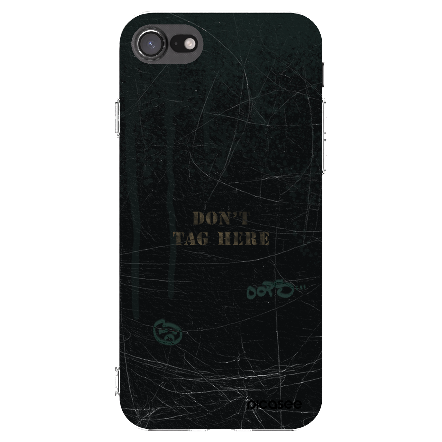 Picasee silikonowe przeźroczyste etui na Apple iPhone 8 - DON´T TAG