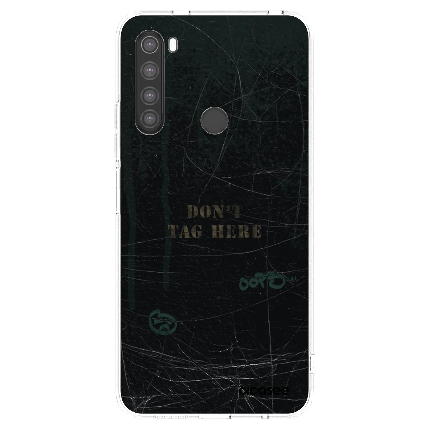 Picasee silikonowe przeźroczyste etui na Xiaomi Redmi Note 8 - DON´T TAG