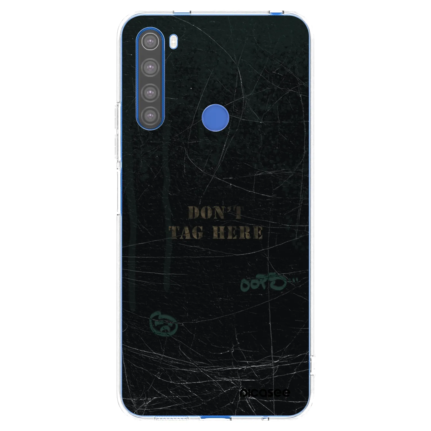 Picasee silikonowe przeźroczyste etui na Xiaomi Redmi Note 8T - DON´T TAG