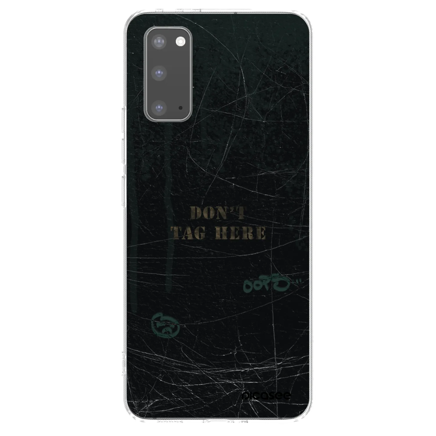 Picasee silikonowe przeźroczyste etui na Samsung Galaxy S20 G980F - DON´T TAG