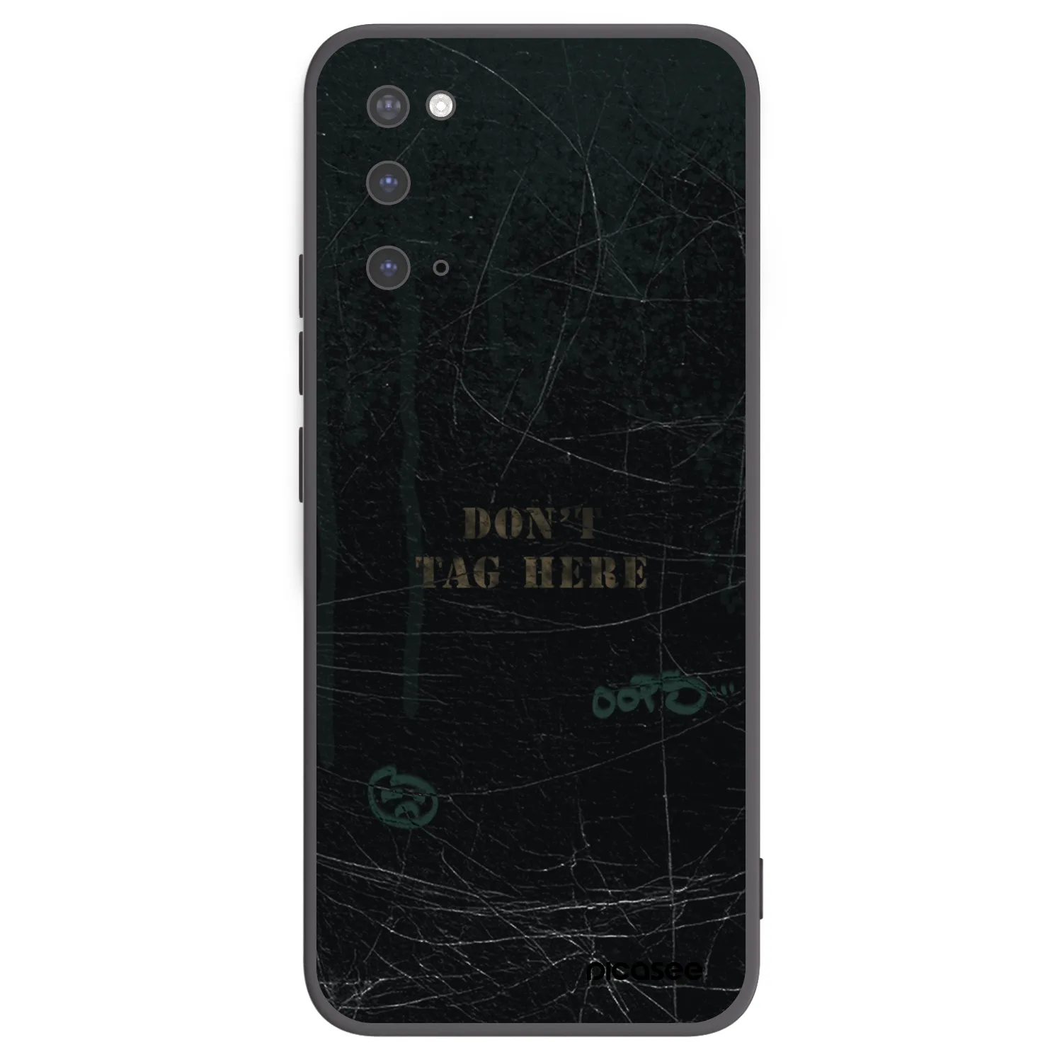 Picasee silikonowe czarne etui na Samsung Galaxy S20 G980F - DON´T TAG