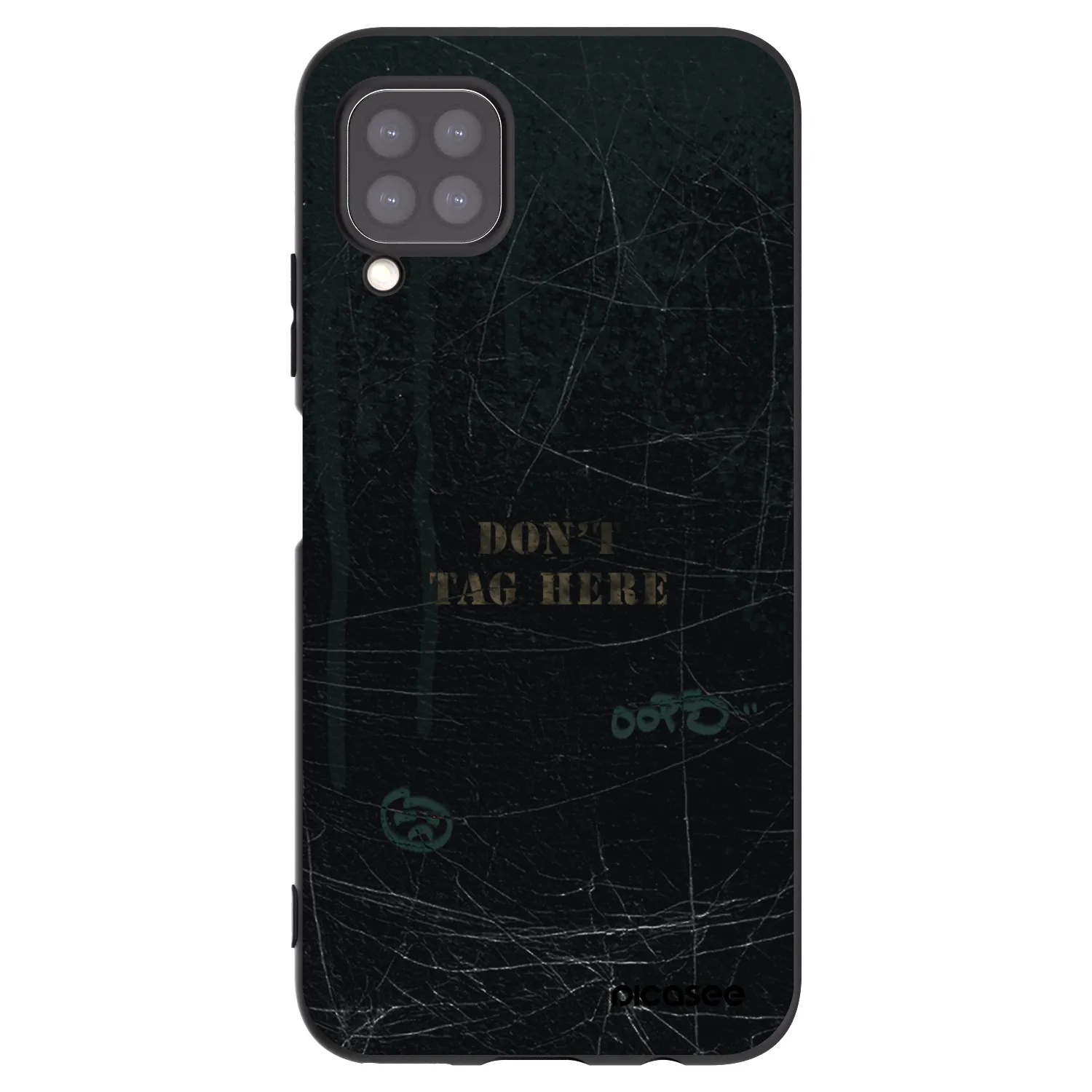 Picasee silikonowe czarne etui na Huawei P40 Lite - DON´T TAG