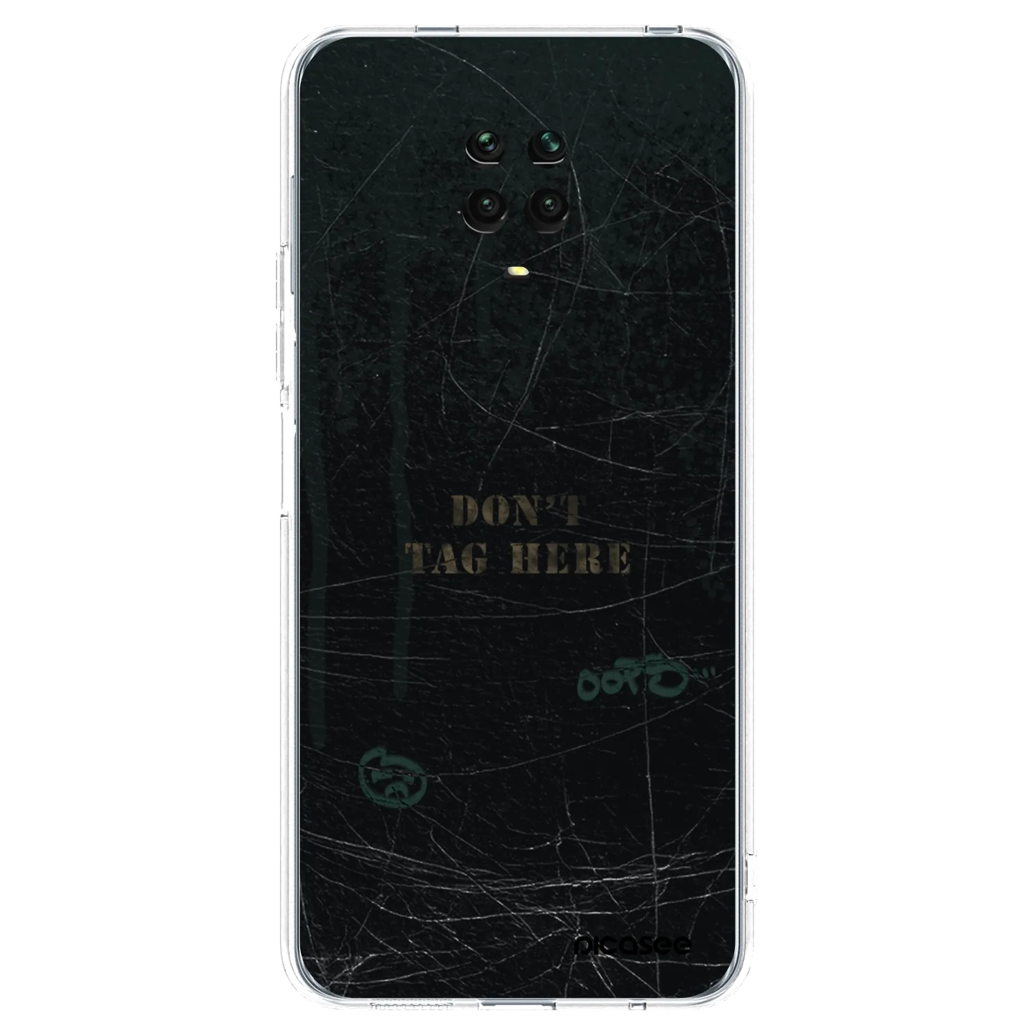 Picasee silikonowe przeźroczyste etui na Xiaomi Redmi Note 9 Pro - DON´T TAG