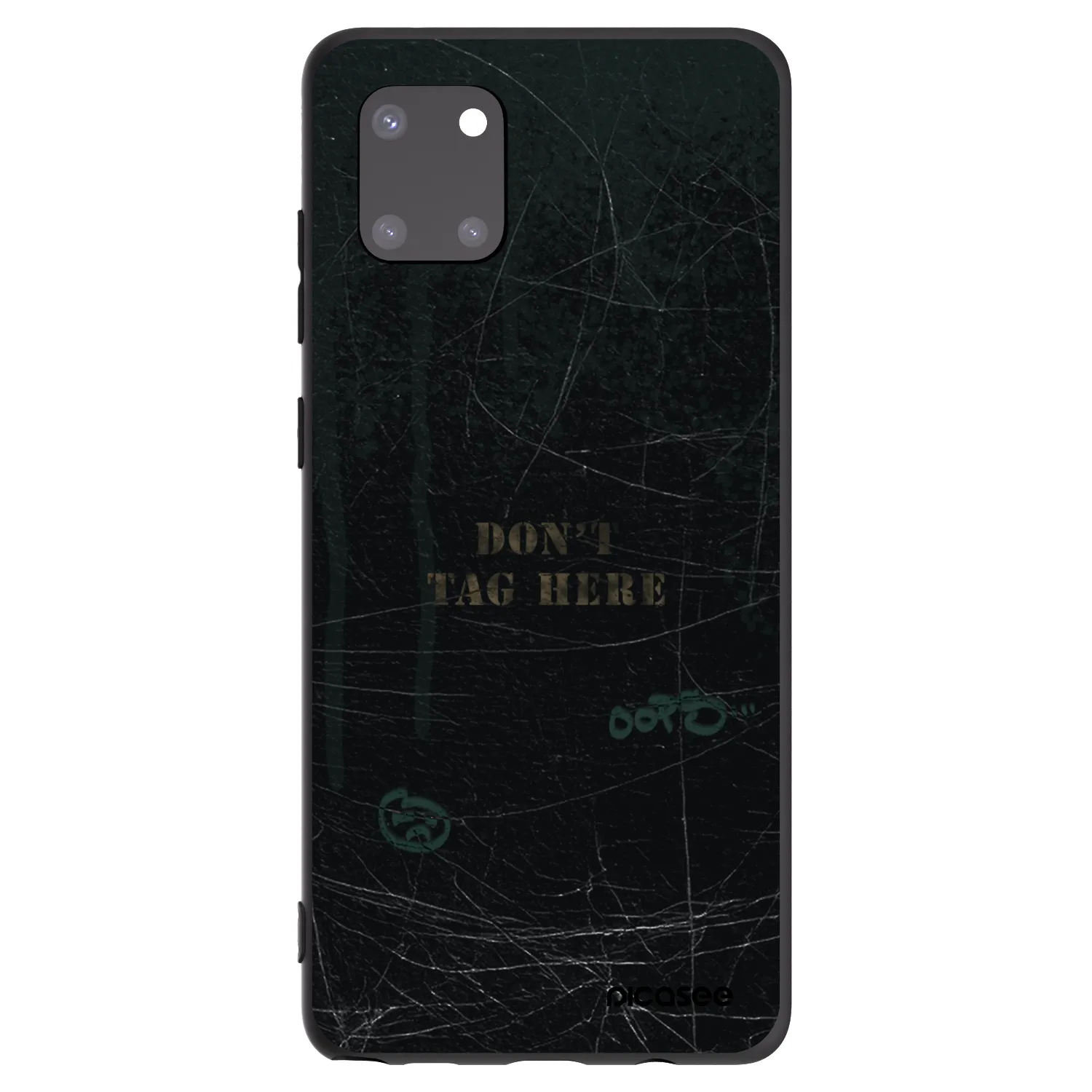 Picasee silikonowe czarne etui na Samsung Galaxy Note 10 Lite N770F - DON´T TAG