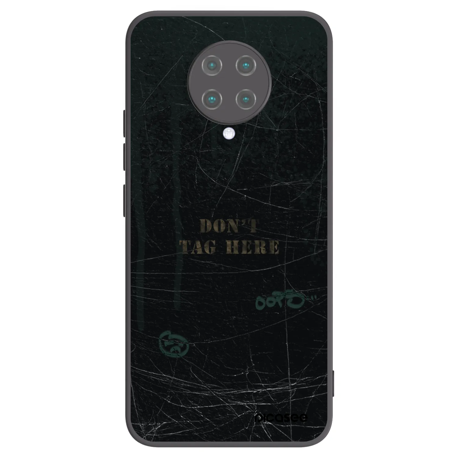 Picasee silikonowe czarne etui na Xiaomi Poco F2 Pro - DON´T TAG