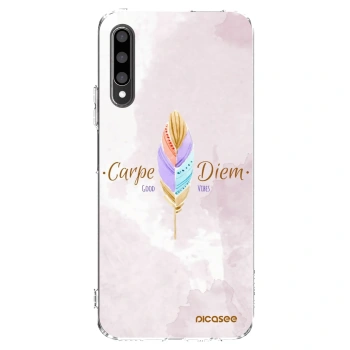 Picasee silikonowe przeźroczyste etui na Honor 9X Pro - Carpe Diem