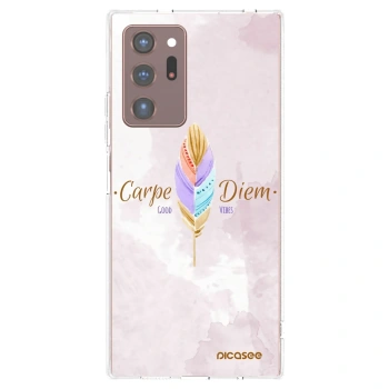Picasee silikonowe przeźroczyste etui na Samsung Galaxy Note 20 Ultra - Carpe Diem