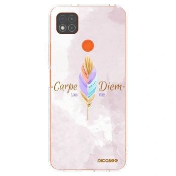 Picasee silikonowe przeźroczyste etui na Xiaomi Redmi 9C - Carpe Diem