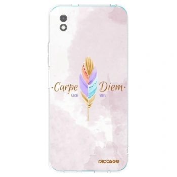 Picasee silikonowe czarne etui na Xiaomi Redmi 9A - Carpe Diem