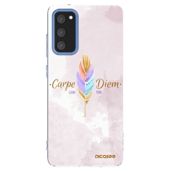 Picasee silikonowe przeźroczyste etui na Samsung Galaxy S20 FE - Carpe Diem