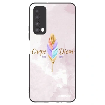 Picasee silikonowe czarne etui na Huawei P Smart 2021 - Carpe Diem