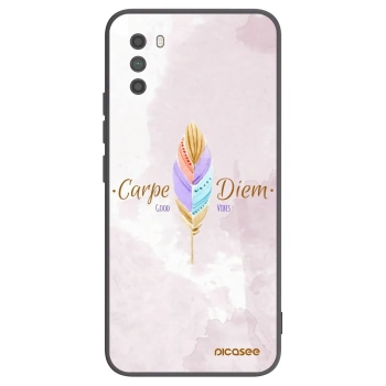 Picasee silikonowe czarne etui na Xiaomi Poco M3 - Carpe Diem