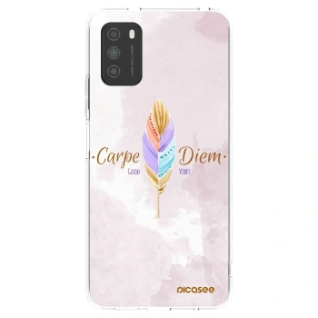 Picasee silikonowe przeźroczyste etui na Xiaomi Poco M3 - Carpe Diem