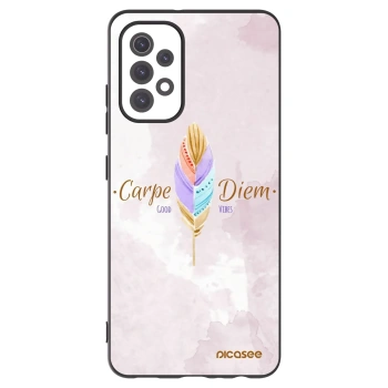 Picasee silikonowe czarne etui na Samsung Galaxy A32 5G A326B - Carpe Diem
