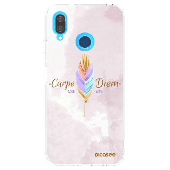 Picasee silikonowe przeźroczyste etui na Huawei P20 Lite - Carpe Diem