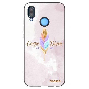 Picasee silikonowe czarne etui na Huawei P20 Lite - Carpe Diem