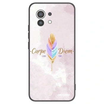 Picasee silikonowe czarne etui na Xiaomi Mi 11 - Carpe Diem