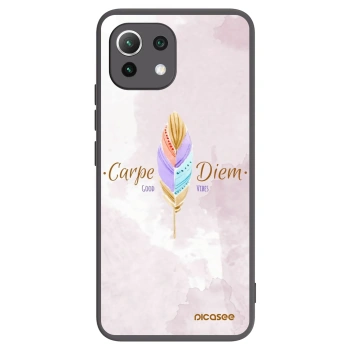 Picasee silikonowe czarne etui na Xiaomi Mi 11 Lite - Carpe Diem