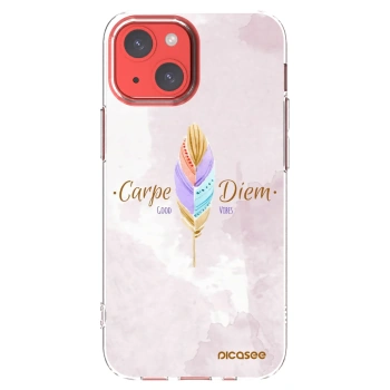 Picasee silikonowe przeźroczyste etui na Apple iPhone 13 mini - Carpe Diem