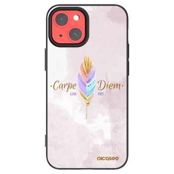 Picasee silikonowe czarne etui na Apple iPhone 13 mini - Carpe Diem
