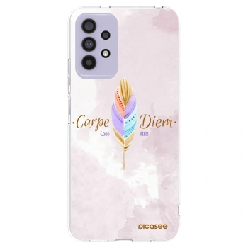 Picasee silikonowe przeźroczyste etui na Samsung Galaxy A32 4G SM-A325F - Carpe Diem