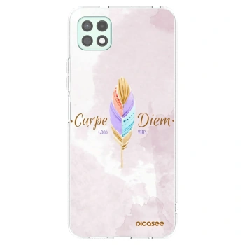 Picasee silikonowe przeźroczyste etui na Samsung Galaxy A22 A226B 5G - Carpe Diem