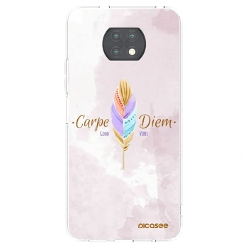 Picasee silikonowe przeźroczyste etui na Xiaomi Redmi Note 9T - Carpe Diem