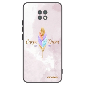 Picasee silikonowe czarne etui na Xiaomi Redmi Note 9T - Carpe Diem