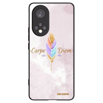 Picasee silikonowe czarne etui na Honor 50 5G - Carpe Diem