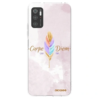 Picasee silikonowe przeźroczyste etui na Xiaomi Poco M3 Pro 5G - Carpe Diem
