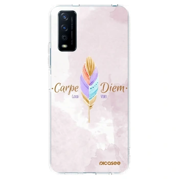Picasee silikonowe przeźroczyste etui na Vivo Y11s - Carpe Diem