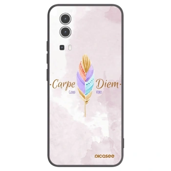 Picasee silikonowe czarne etui na Vivo Y72 5G - Carpe Diem