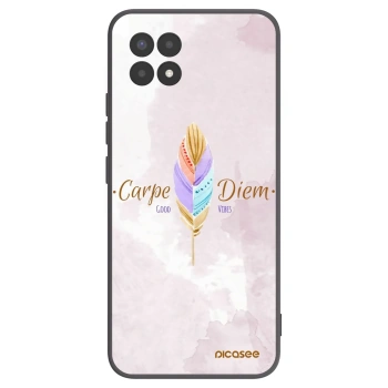 Picasee silikonowe czarne etui na Realme 8i - Carpe Diem